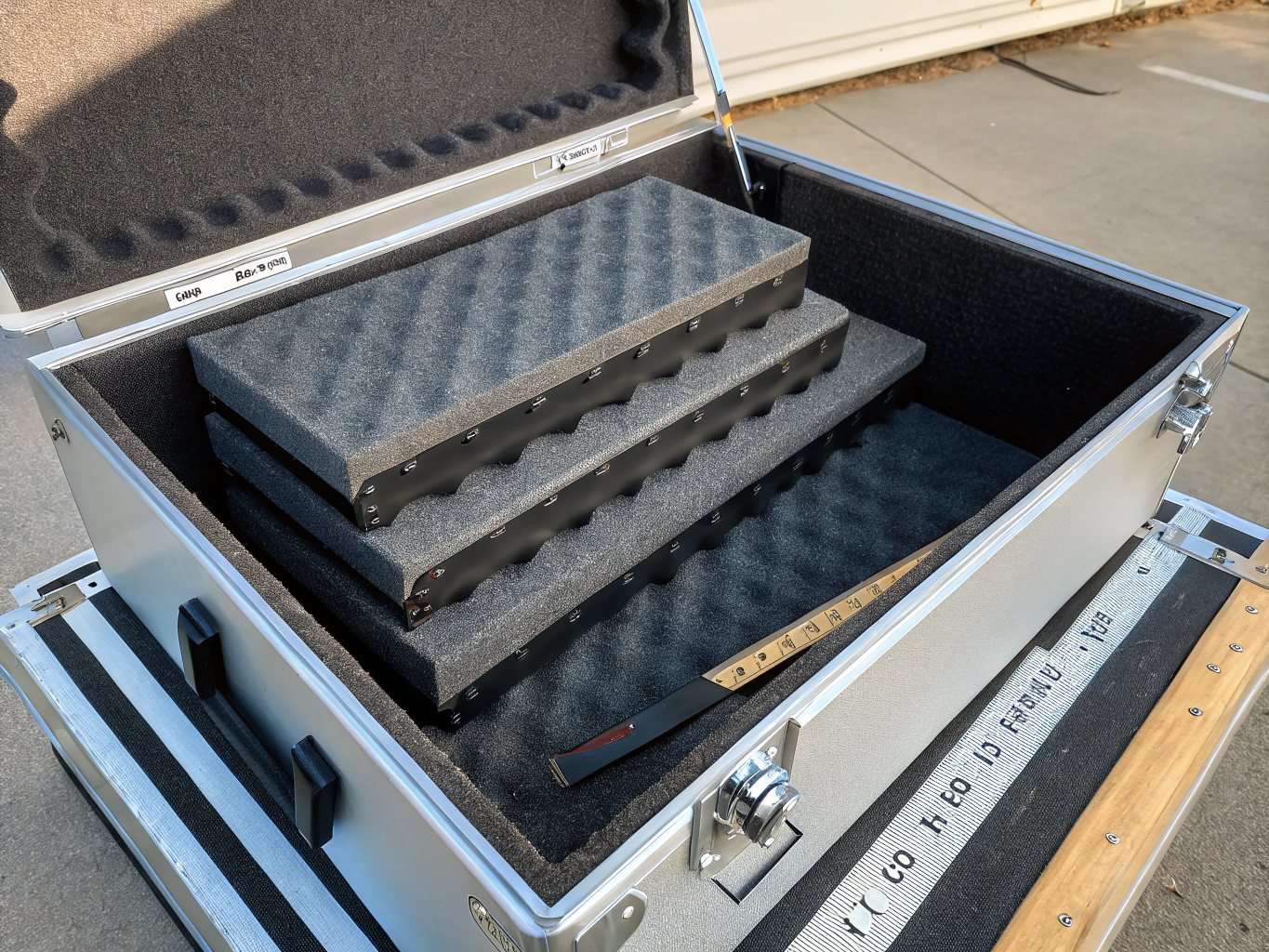 CNC-cut foam insert exploded view